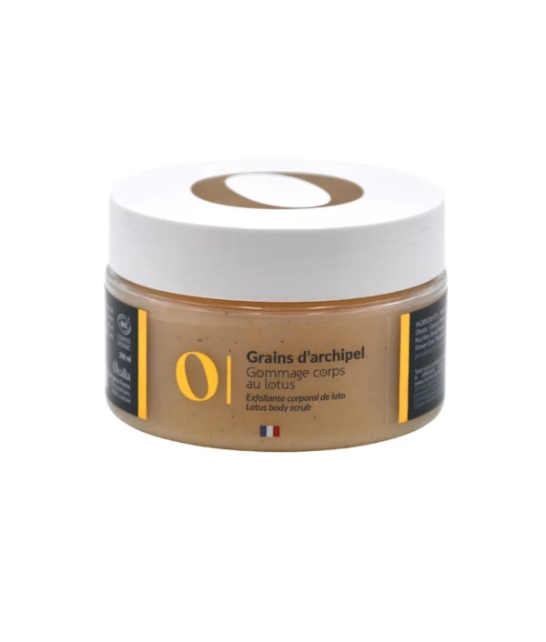 gommage corps au lotus oxalia grain d'archipel naturel et bio