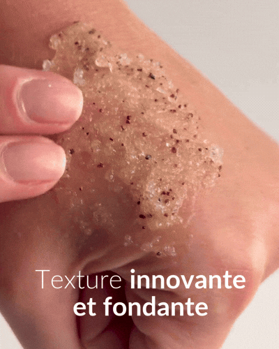 Texture gommage eclat abricot